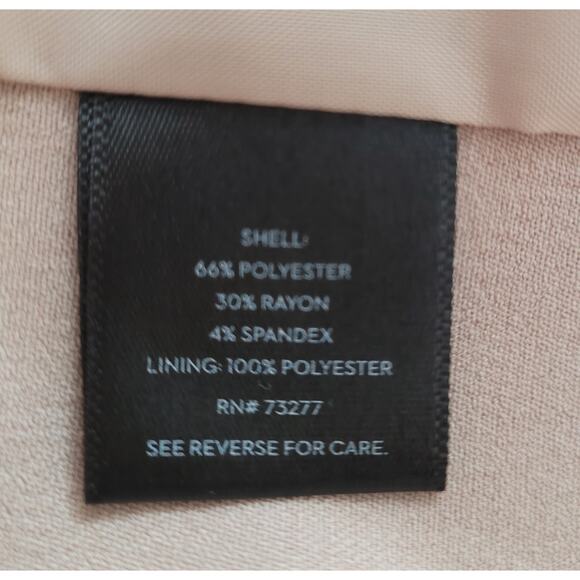 Simply Vera Vera Wang Womens Camel Belted Single Breast Trench Coat Size XL - Picture 10 of 11